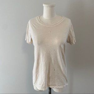 Lucky Brand?Distressed Essential Crew Neck T-Shirt